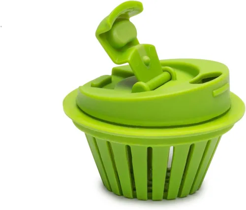 Miniatura 2 de Jarware Tapa de infusión de frutas para frascos Mason de boca regular, color verde (paquete de 2)