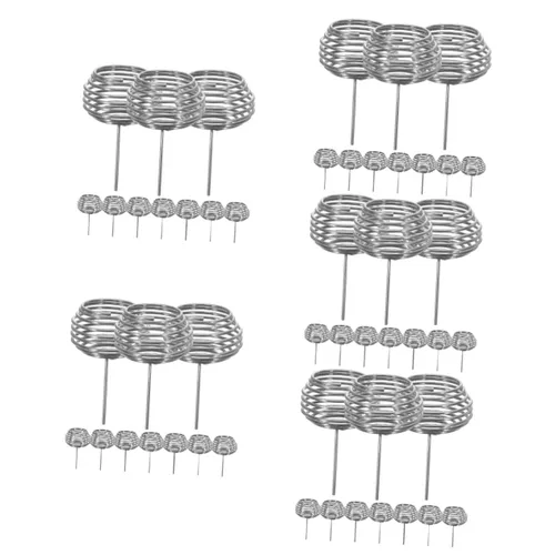 Yardwe Caja de fertilizante de 50 piezas de fertilizante de orquídea inoxidable Fertilizante Herramientas de fertilizante Bonsái Cestas de