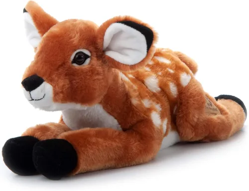 Miniatura 3 de The Petting Zoo Fawn - Animal de peluche, regalos para niños, animales salvajes del zoológico Onez, juguete de peluche de cervatillo de 17 pulgadas