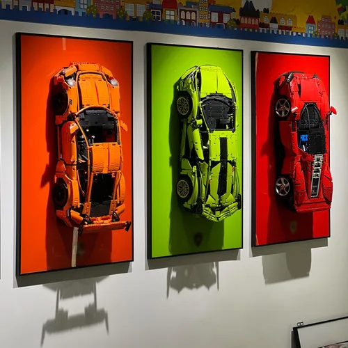 Miniatura 7 de iLuane Tablero de pantalla para LEGO Technic Porsche 911 GT3 RS 42056, kit de construcción, coleccionables para adultos, decoración del hogar u