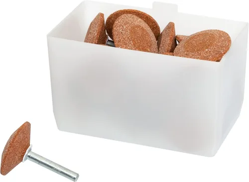 Miniatura 6 de Akro-Mils 30102 - Contenedor de plástico para clasificar piezas pequeñas en estantes (2-3/4 x 5 x 3 pulgadas), color blanco, caja de 24