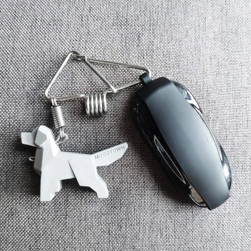 Miniatura 8 de Llavero de acero inoxidable hecho a mano