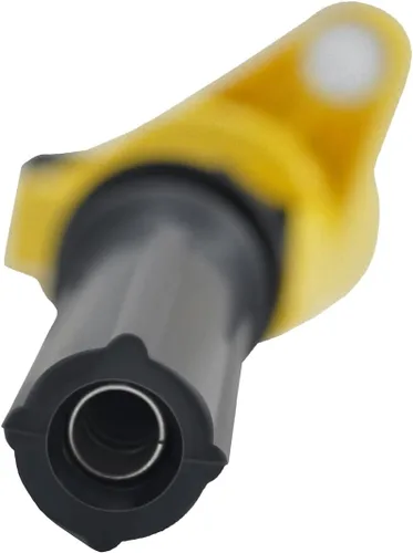 Miniatura 7 de MAS Juego de 8 bobinas de encendido amarillas, botas curvadas DG508 y 8 bujías Motorcraft Platinum SP479 compatibles con Ford F150 F250 Super Duty