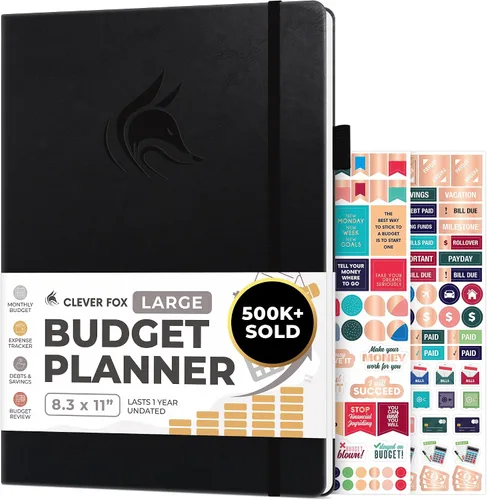Miniatura 19 de Clever Fox Planificador de presupuesto de bolsillo, mini cuaderno de seguimiento de gastos. Organizador de presupuestos mensual, cuaderno