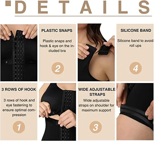 Miniatura 9 de Fajas Reductoras y Moldeadoras - Trajes de cuerpo completo para Fajas Colombianas Postparto Faja Faja Faja Colombianas Entrenador de cintura BBL