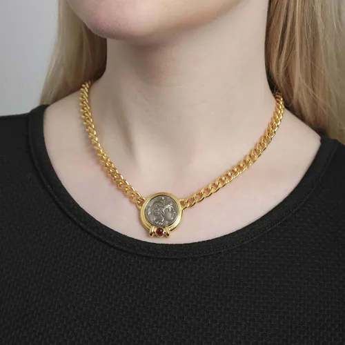 Miniatura 3 de Ben-Amun - Colección de monedas romanas de Nueva York, joyería de moda, collar, anillo, pulsera, chapado en oro 24