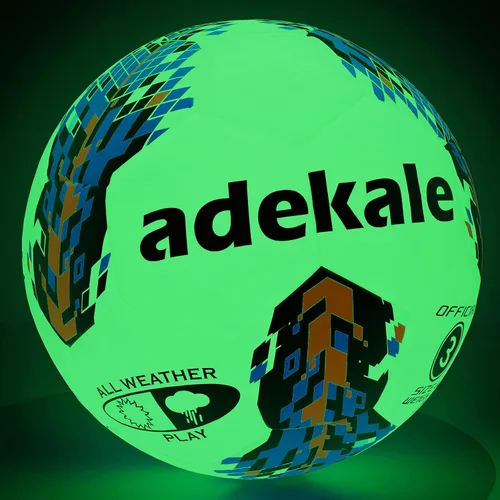 Balón de fútbol que brilla en la oscuridad tamaño completo 3/4/5, accesorios de fútbol deportivo, juguetes de regalo para niños de 8 a 12 años,