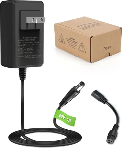 Miniatura 8 de Cargador eléctrico compacto de 42 V para Hover-1 Gotrax Jetson y más batería de litio de 36 V, certificado UL, seguro, potente y pequeño con 2