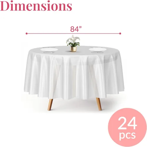Miniatura 3 de Prestee Paquete de 4 manteles rectangulares dorados y negros de 54 x 108 pulgadas, manteles de plástico desechables para fiestas, comedor y eventos