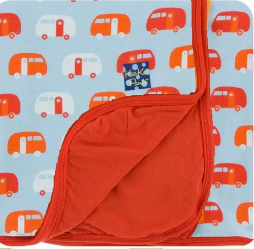 Miniatura 14 de KicKee Pants Manta estampada para niños pequeños, casas de Amazon, talla única