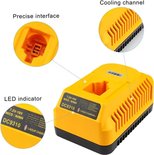Miniatura 6 de ANTRobut Reemplazo de 18V 4500mAh para Dewalt 18V Batería XRP DC9096 DC9098 DC9099 DW9095 DW9096 DW9098 DE9038 con cargador de batería DC9310 18V