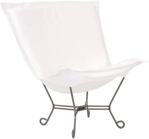 Miniatura 10 de Howard Elliott Scroll Puff Chair con cubierta, marco de titanio, Seascape Canyon