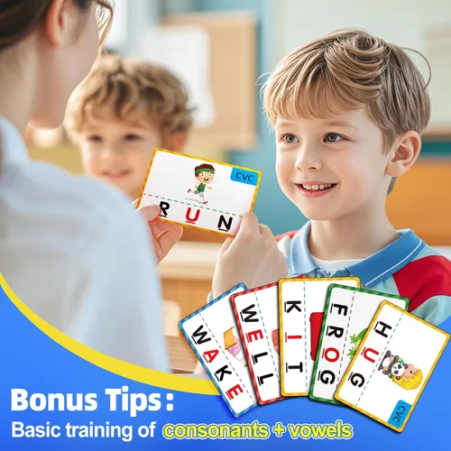 Miniatura 2 de Juego de emparejar letras Montessori para niños de 3 a 8 años Juguetes educativos de ortografía con función de almacenamiento Regalos de Navidad