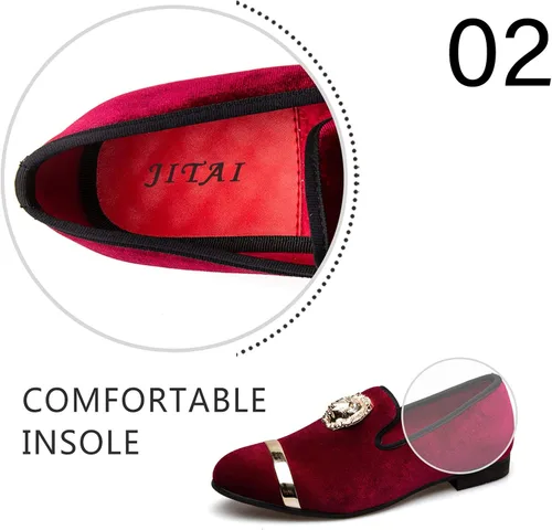 Miniatura 4 de JITAI Penny Mocasines de piel con forro para hombre