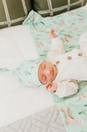 Miniatura 3 de Copper Pearl, Baby Beanie Hat Top Knot - Graphic 1