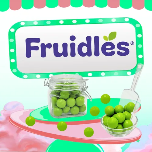Miniatura 5 de Fruidles Bolas de goma con sabor a frutas, golosinas de bufé de dulces, repuestos de tamaño de máquina, certificado Kosher Parve, 1 pulgada