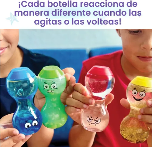 Miniatura 4 de hand2mind Botellas sensoriales de expresa tus sentimientos: emociones primarias, juguetes sensoriales para niños pequeños, juguetes silenciosos