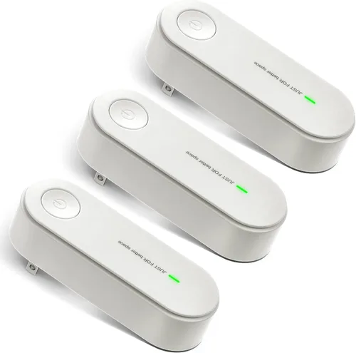 Qualirey Purificador de aire enchufable, generador de iones negativos portátil, limpiador de filtro de ambientador sin filtro para eliminar olores