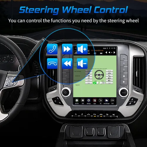 Miniatura 4 de LINKSWELL - Estéreo de coche de 12.1 pulgadas para Silverado y Sierra 2014 a 2019 estilo T Android Radio reemplazo unidad principal reproductor
