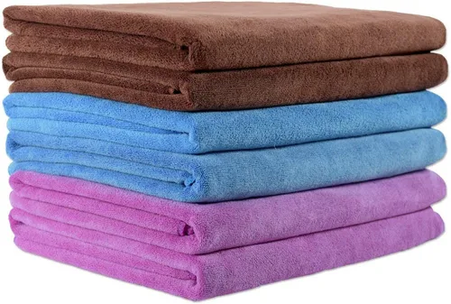 Miniatura 107 de JML Toallas de microfibra, juegos de toallas de baño (paquete de 6, 27 x 55 pulgadas), extra absorbentes, de secado rápido, multiusos, para baño