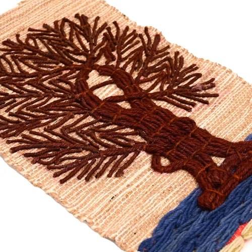 Miniatura 3 de Tarini Gallery Tapiz tejido a mano de yute para colgar en la pared, arte para ver el hogar, paisaje natural para decoración de oficina en casa