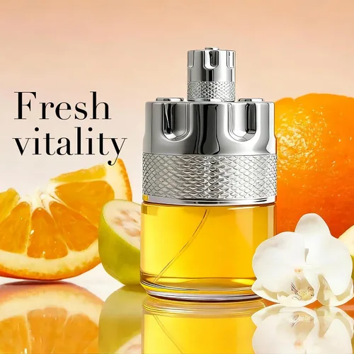 Miniatura 2 de AFLUXE Azura Noir Colonia para hombre, perfume picante amaderado, 3.4 fl oz, fragancia de larga duración con cítricos frescos y vetiver, uso diario
