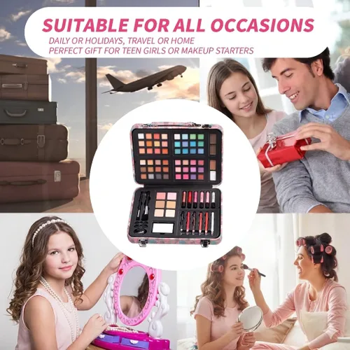 Miniatura 6 de Hot Sugar Kit de maquillaje para adolescentes de 13 a 15 años, kit de maquillaje todo en uno para principiantes para mujeres, kit completo, juego