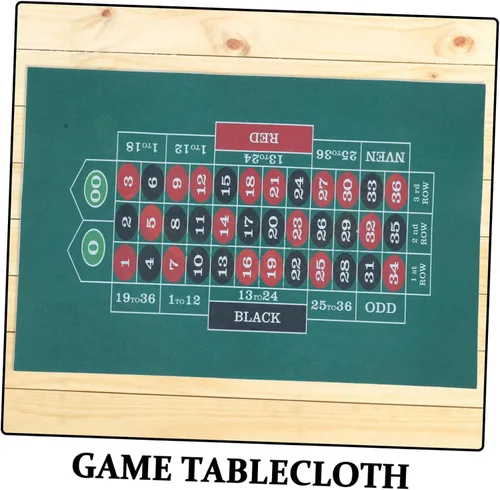 Miniatura 8 de PRETYZOOM Tapete de mesa plegable impermeable con superficie de fieltro de doble cara para un juego suave, adecuado para reuniones familiares
