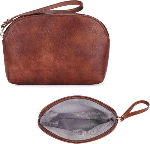 Miniatura 9 de HKCLUF Bolso cruzado para mujer, 2 piezas, de cuero, con 2 correas ajustables de leopardo, bolsa cruzada