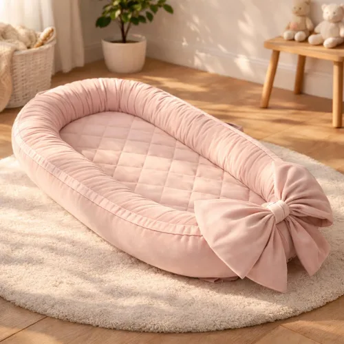 Miniatura 6 de EAQ Tumbona para bebé, tumbona infantil para recién nacido, funda portátil para nido de bebé, transpirable y suave, artículos esenciales para recién