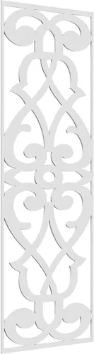 Miniatura 76 de 9 3/8"W x 24 3/8"H x 1/4"T Bellaire Decorativos Paneles de pared de madera calado, abedul