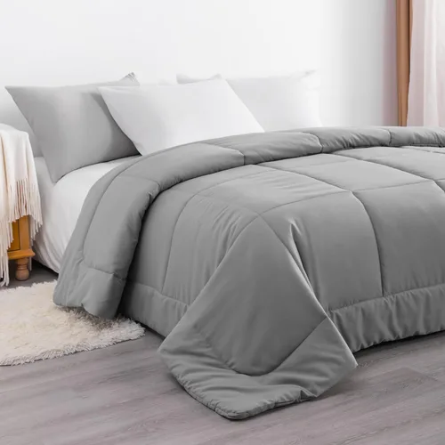 Miniatura 2 de NTBAY - Edredón tamaño king, acolchado, para todas las estaciones, plumón alternativo, con pestañas en las esquinas, ropa de cama para todo el año