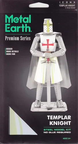 Miniatura 6 de Fascinations Kit de modelo de metal 3D de Caballero Templario de la serie Premium de Metal Earth
