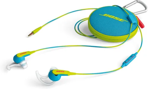 Miniatura 4 de Bose SoundSport - Auriculares intrauditivos para dispositivos Apple, color azul neón, resistentes al sudor, micrófono en línea/control remoto