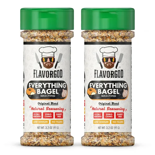 Miniatura 38 de Mezcla de Condimentos con Sabor a Queso de FlavorGod - Mezcla de Especias Premium Totalmente Natural y Saludable para Pollo, Verduras, Ensalada