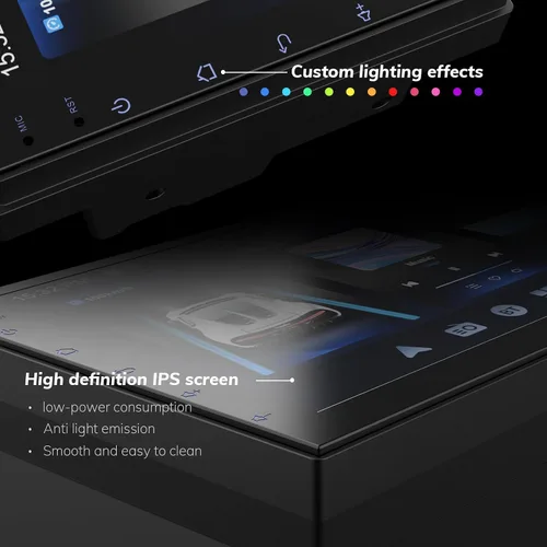 Miniatura 6 de Haudio Pantalla inalámbrica CarPlay doble DIN para automóvil, pantalla táctil HD de 7 pulgadas con Apple CarPlay, Android Auto, cámara de respaldo