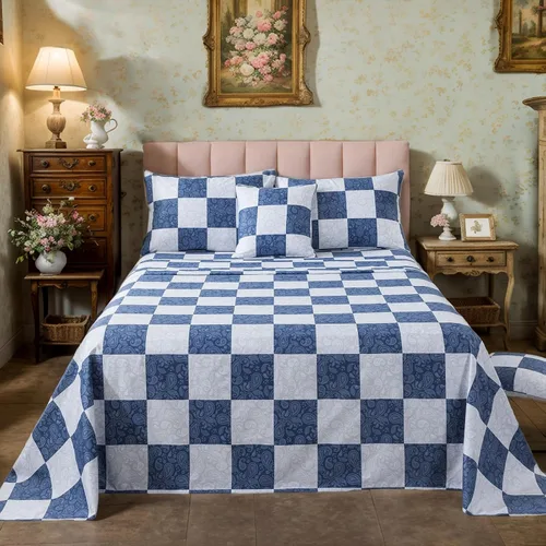 Miniatura 30 de FADFAY Juego de sábanas de cama tamaño King 100% algodón, color verde salvia, patrón floral de rosas rojas de campo francés, ropa de cama de lujo