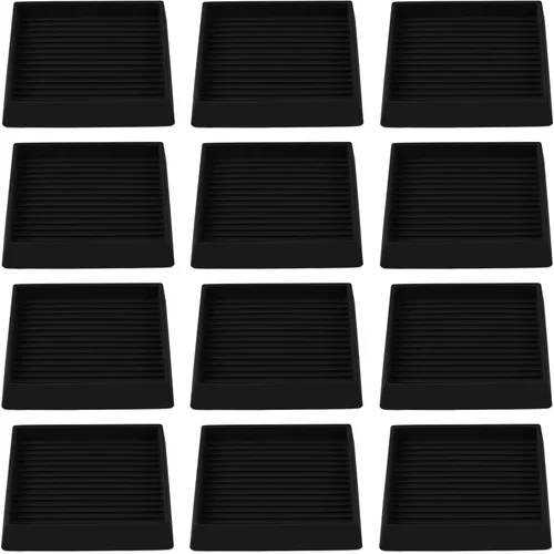 Miniatura 22 de Copas cuadradas de goma para muebles de 3 x 3, almohadillas antideslizantes para muebles, tapones de cama con agarre, protegen cualquier suelo