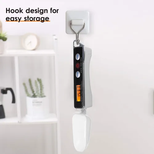 Miniatura 6 de Báscula de cuchara, escala digital de cuchara medidora electrónica, báscula de cuchara de cocina para el hogar, báscula de alimentos con función