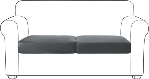 Miniatura 20 de Yates Home Funda de cojín de piel sintética para sofá, impermeable, elástica, para asiento de caravana, sofá biplaza, protector de muebles, funda