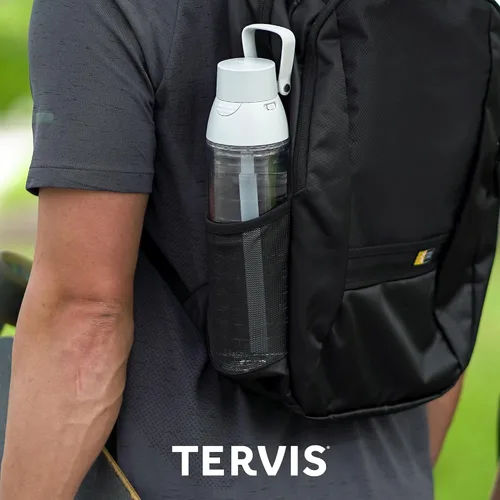 Miniatura 7 de Tervis Vaso aislado de doble pared transparente y colorido con tapa fabricado en Estados Unidos, taza de viaje mantiene las bebidas frías
