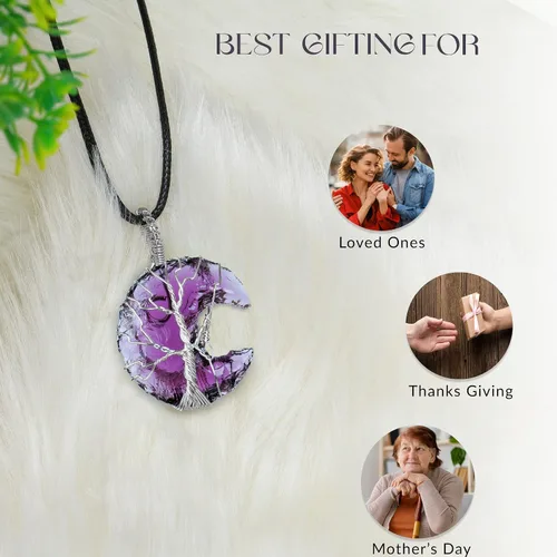 Miniatura 5 de Crystal Necklace, Crystals, Crystal Gifts, Gemstones, Crystal Pendant, Spiritual Gifts