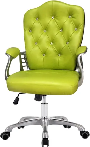 Miniatura 9 de QQXX Silla de oficina en casa, silla ergonómica de escritorio, silla de computadora con soporte lumbar, reposabrazos, silla ejecutiva giratoria