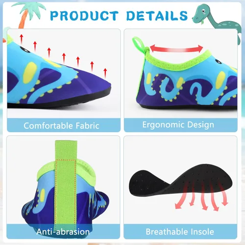 Miniatura 3 de Zapatos de agua para niños al aire libre, secado rápido, calcetines acuáticos para deportes, playa, natación, surf, ligeros, para niños pequeños