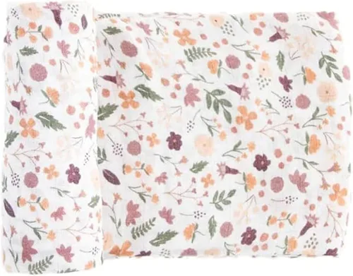 Miniatura 6 de RED ROVR Manta para envolver 100 % muselina de algodón orgánico, manta de recepción para recién nacido, unisex, suave, ligera, transpirable