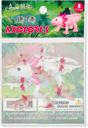 Miniatura 2 de Accoutrements Archie McPhee Itty Bitty Axolotls 8 Pack
