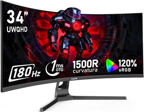 Miniatura 11 de Gawfolk - Monitor de computadora PC de 27 pulgadas, monitor curvo para juegos de 1800R 180Hz, FHD1080p 1ms sin bisel, freesync, 98% sRGB, ángulo