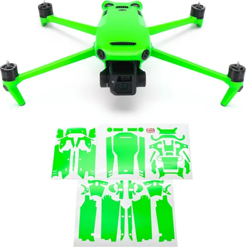 WRAPGRADE Adhesivos de piel completa para DJI Mavic 3 / Mavic 3 Classic (verde neón)
