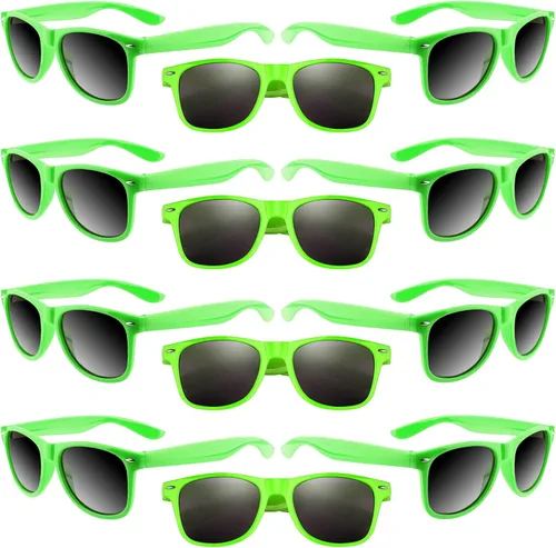Miniatura 50 de ASTARON Paquete de 12 lentes de sol de fiesta de neón a granel para playa, boda, fiesta, piscina, suministros de fiesta