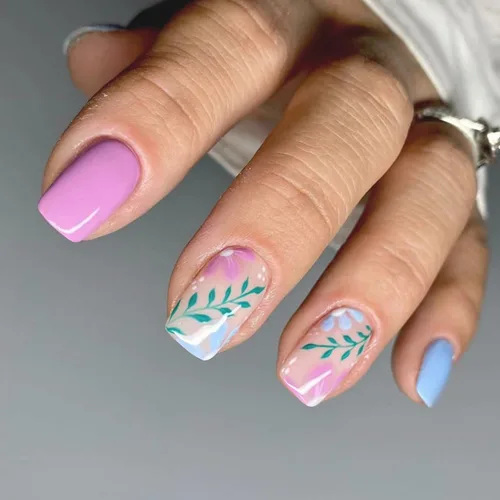 Miniatura 13 de Uñas postizas a presión de color rojo vino brillante, uñas postizas largas de almendra, uñas postizas onduladas doradas irregulares con pegamento